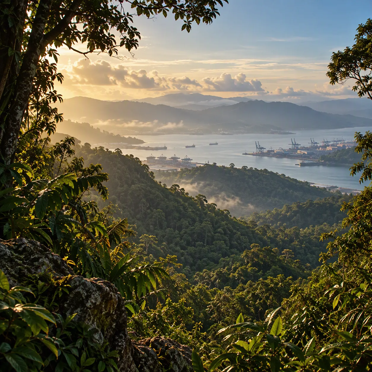 Western Bataan coastline meets Subic Bay