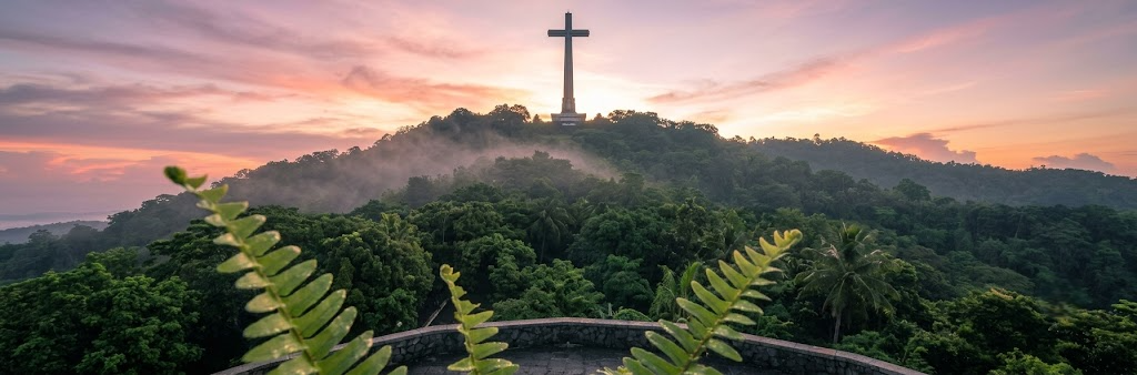 Mount Samat National Shrine at sunrise